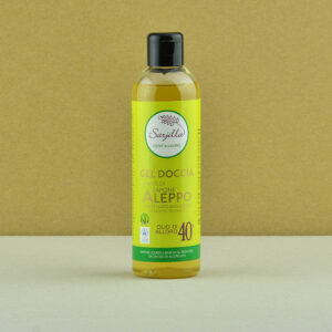 Sarjilla shower gel. Organic Aleppo soap-based shower gel 40%. Buy online.