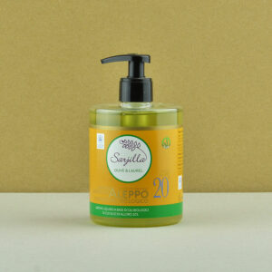 Liquid Aleppo organic soap 20% Sarjilla. Buy now!