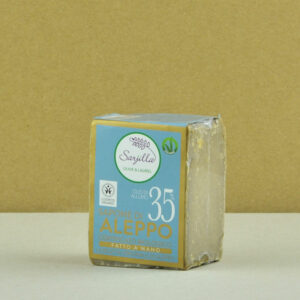 Solid Aleppo organic soap 35% Sarjilla. Buy now!